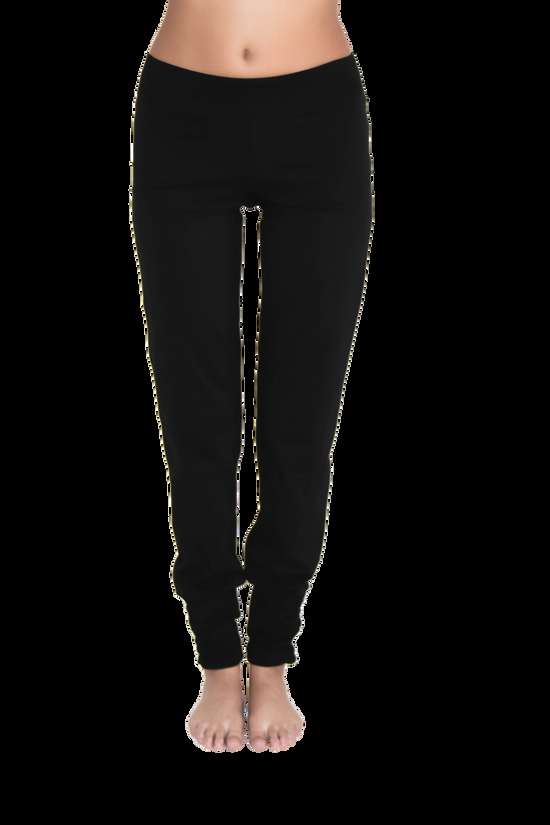 Leela Cotton 4415S | Damen Yogahose stretch - Schwarz Clearance-Verkauf