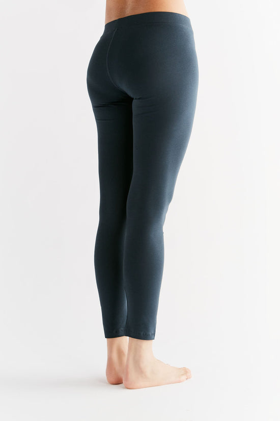 Leela Cotton 1611-048 | Damen Leggings Baumwolljersey - Navy Speichern exportieren