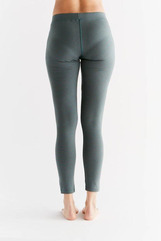 Leela Cotton 1611-064 | Damen Leggings Baumwolljersey - Tanne/Tabasco Im Verkauf