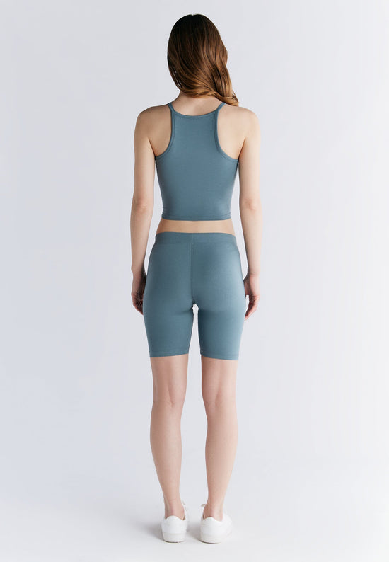 Leela Cotton 1417-066 | Radlerhose - Gobelin Blau 50% Rabatt für begrenzte Zeit