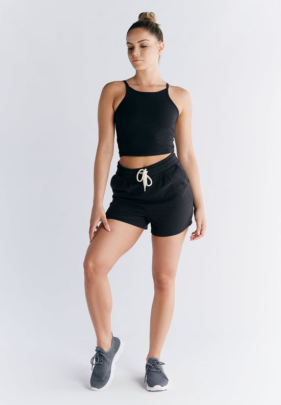 Leela Cotton 1440-021 | Pyjama-Shorts - Schwarz Outlet