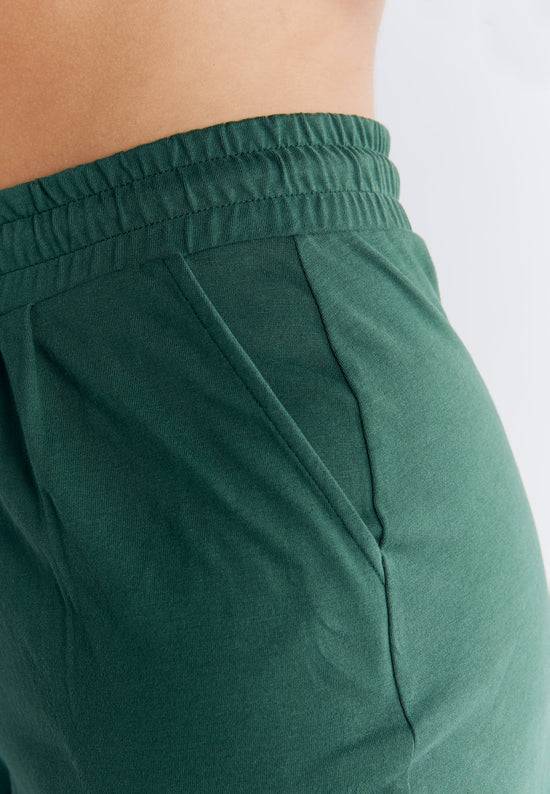 Leela Cotton 1440-067 | Pyjama-Shorts - Tannennadel Verkauf