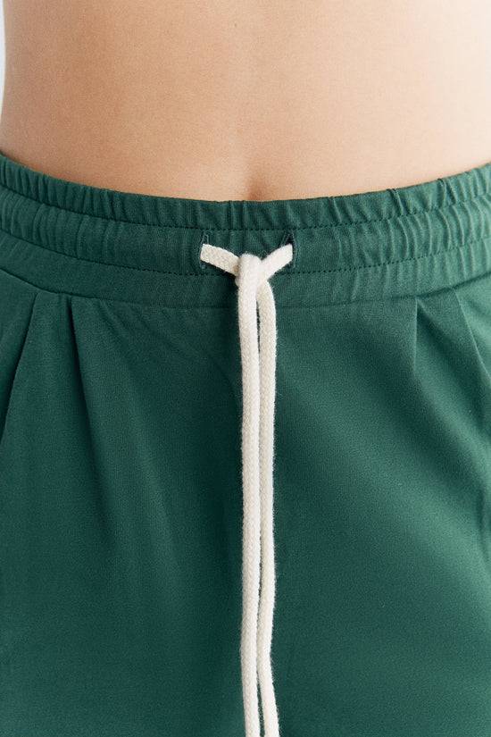 Leela Cotton 1440-067 | Pyjama-Shorts - Tannennadel Verkauf
