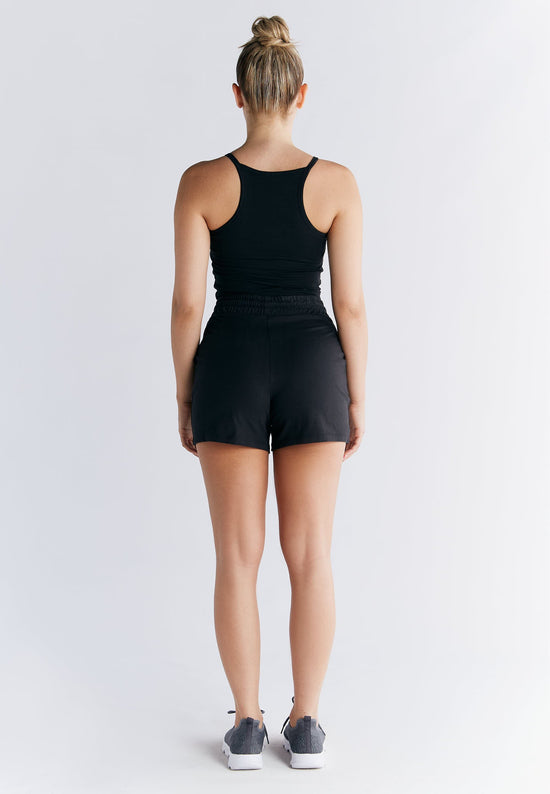 Leela Cotton 1217-021 | Crop-Top - Schwarz Online Shopping