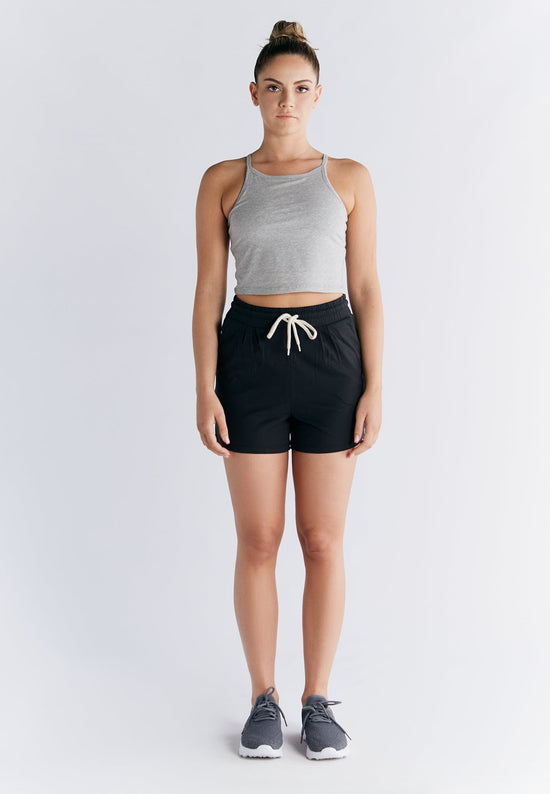 Leela Cotton 1217-047 | Crop-Top - Grau Exklusivangebot