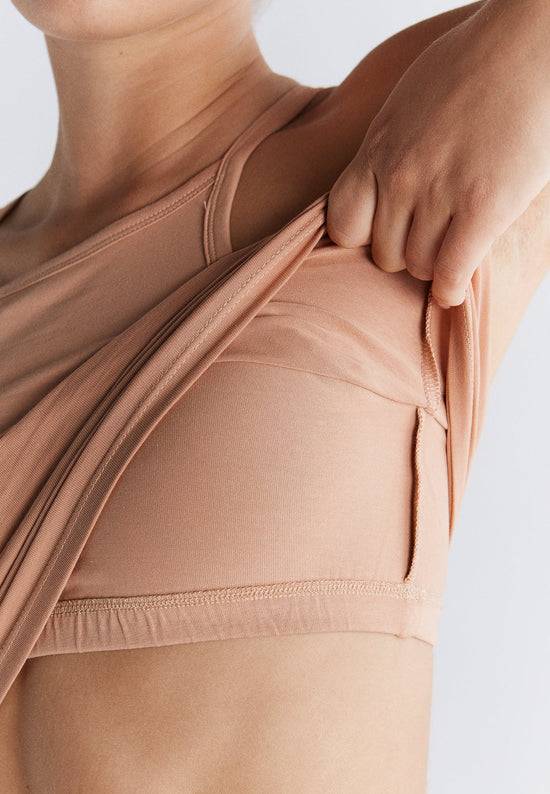 Leela Cotton 1217-070 | Crop-Top - Café Crema Weihnachtsangebot