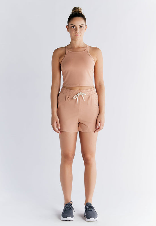 Leela Cotton 1217-070 | Crop-Top - Café Crema Weihnachtsangebot