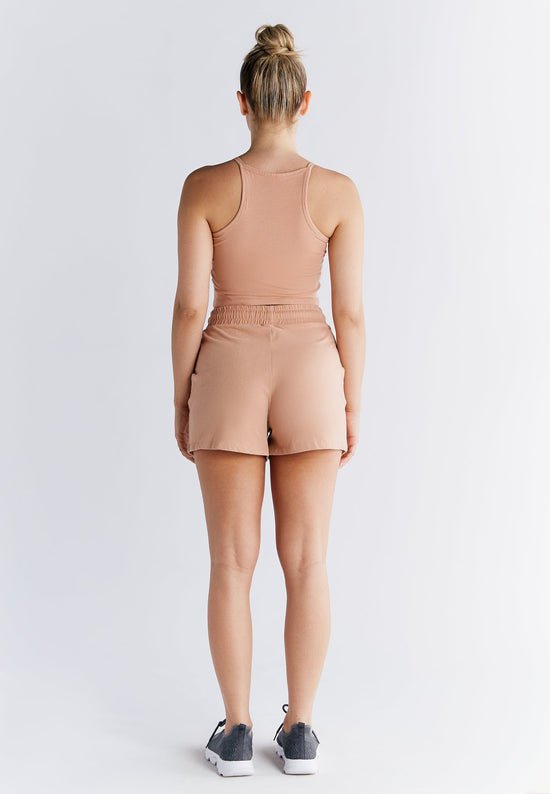 Leela Cotton 1217-070 | Crop-Top - Café Crema Weihnachtsangebot