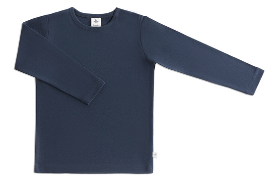 Leela Cotton 2060 ID | Baby Basic Langarmshirt - Indigo Osterangebot