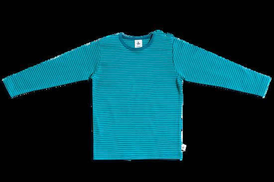 Leela Cotton 2840 | Baby Basic Langarmshirt - Donaublau/Lapis Valentinstagsangebot