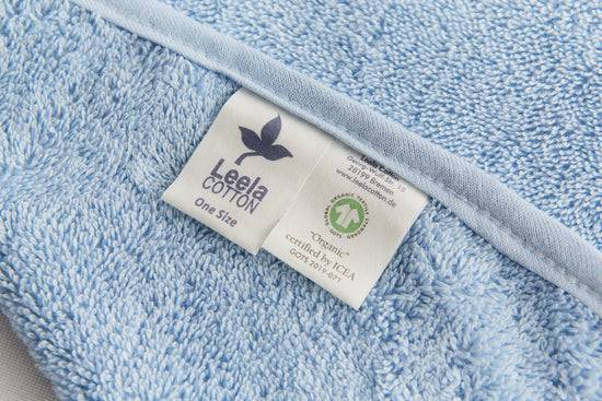 Leela Cotton 2400T | Baby Badehandtuch - Hellblau Top Angebot