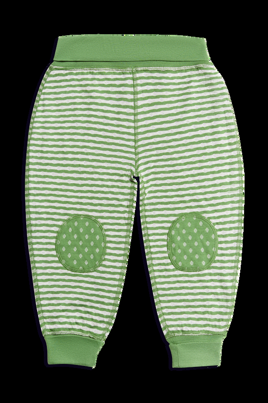 Leela Cotton 2299 | Baby Wendehose - Waldgrün-Beige-Melange Neueste Mode