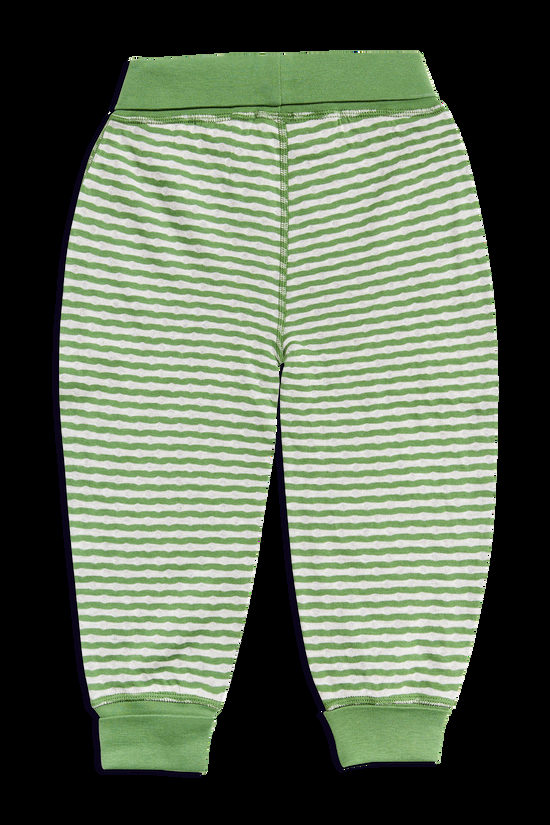 Leela Cotton 2299 | Baby Wendehose - Waldgrün-Beige-Melange Neueste Mode
