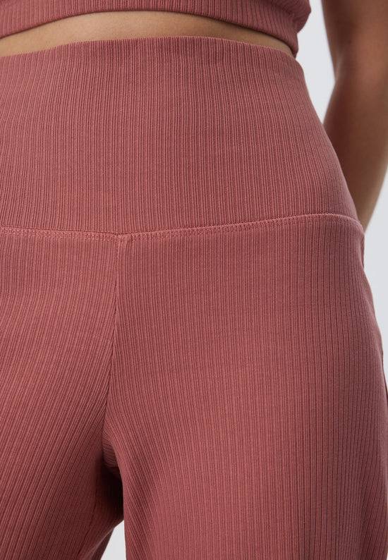 Leela Cotton 4071-072 | Ripp Hose - Dunkel Mauve Blitzangebot