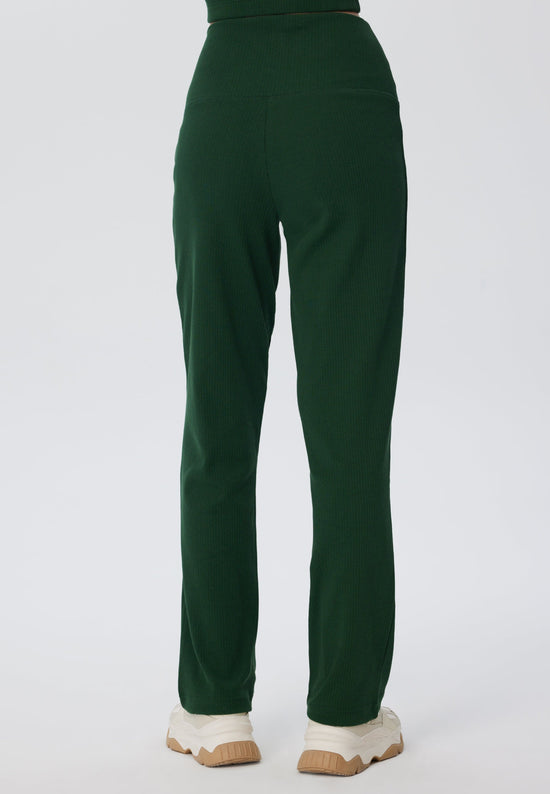Leela Cotton 4071-067 | Ripp Hose - Tannennadel Große Rabatte