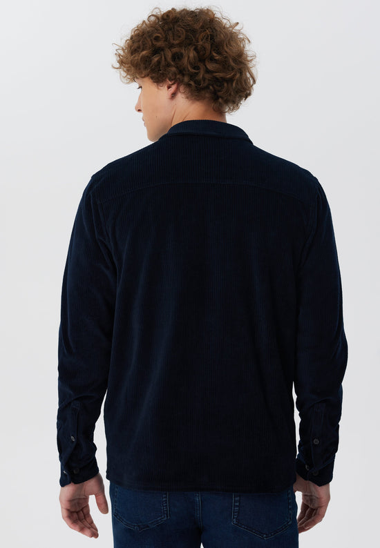 Leela Cotton 9233-045 | Unisex Cord Jacke - Nachtblau VIP-Rabatte
