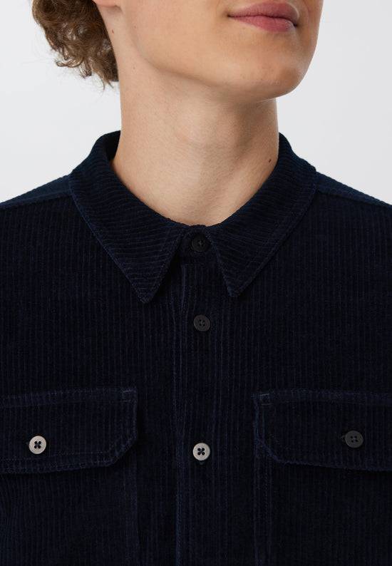 Leela Cotton 9233-045 | Unisex Cord Jacke - Nachtblau VIP-Rabatte