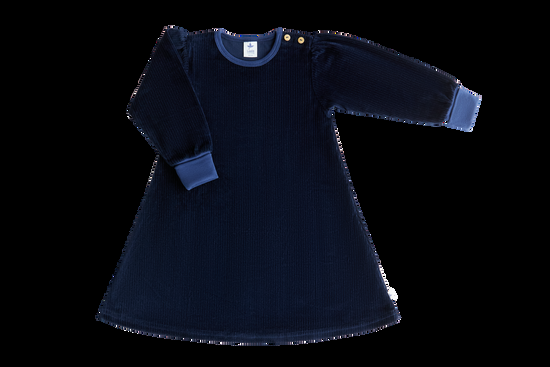 Leela Cotton 2624 AB | Baby Cordkleid - Nachtblau Letzte 3 Tage