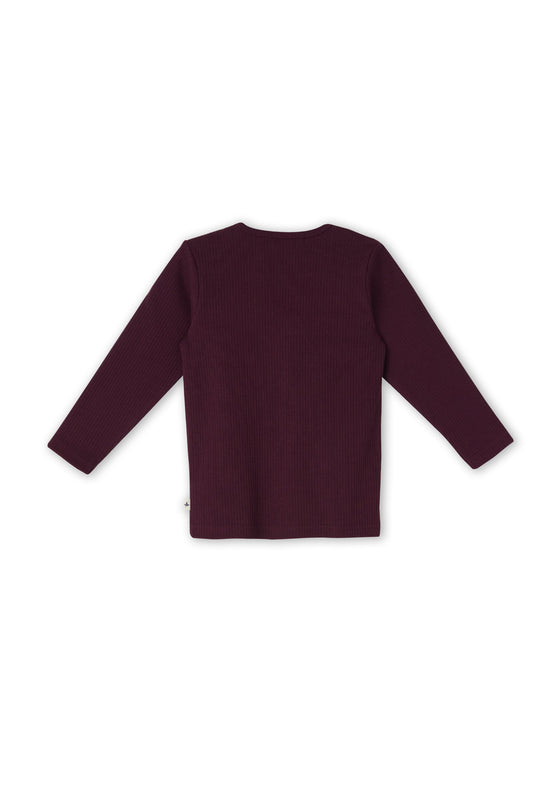 Leela Cotton 2068 AU | Ripp-Shirts - Aubergine Discount Store für neue Produkte