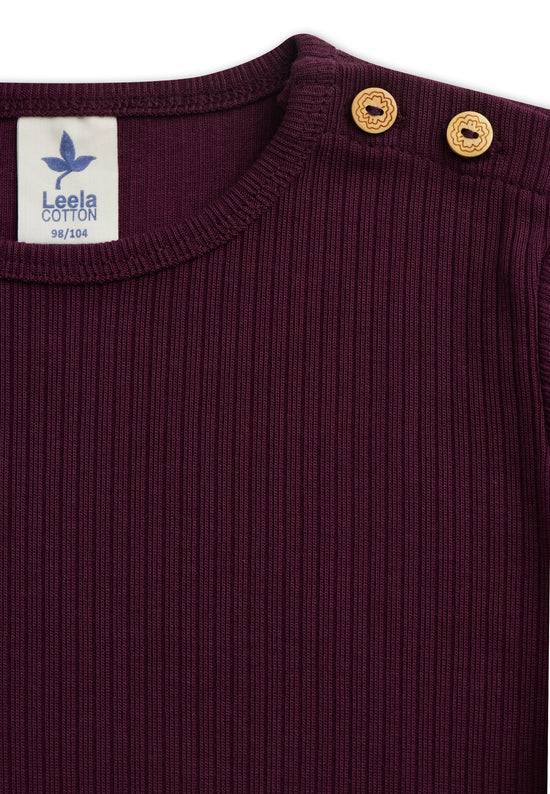 Leela Cotton 2068 AU | Ripp-Shirts - Aubergine Discount Store für neue Produkte