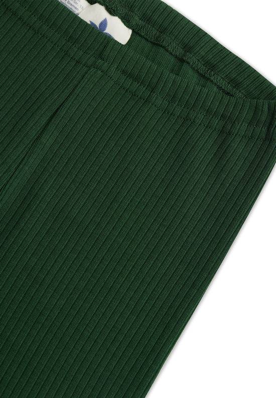 Leela Cotton 2052 TL | Ripp-Leggings - Tannennadel 50% Rabatt mit kostenlosem Versand