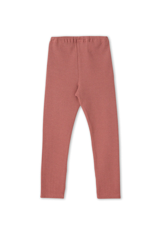 Leela Cotton 2052 WR | Ripp-Leggings - Dunkel Mauve Clearance-Verkauf