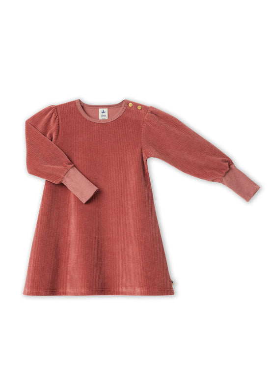 Leela Cotton 2624 WR | Cordkleid - Dunkel Mauve Fabrikverkauf
