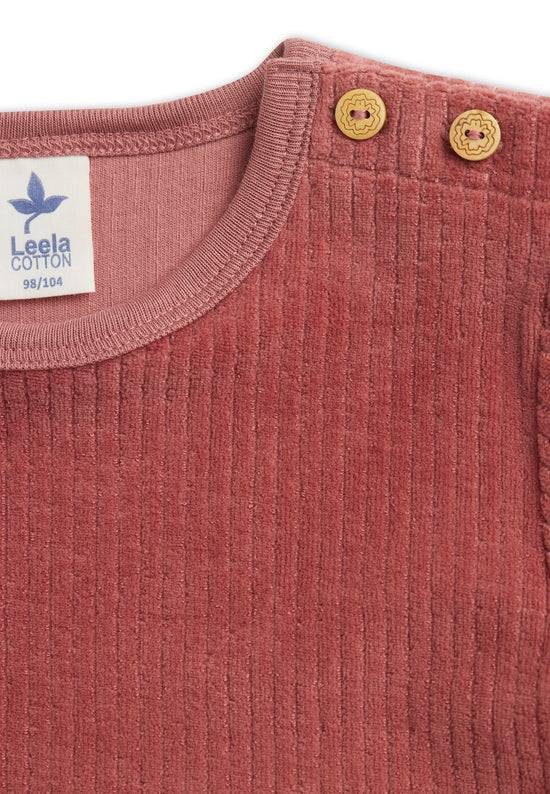 Leela Cotton 2624 WR | Cordkleid - Dunkel Mauve Fabrikverkauf