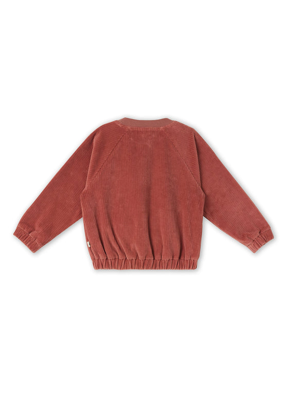Leela Cotton 2696 WR | Cord Baseballjacke - Dunkel Mauve Fabrikpreis