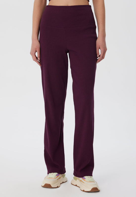 Leela Cotton 4071-028 | Ripp Hose - Aubergine Günstig kaufen