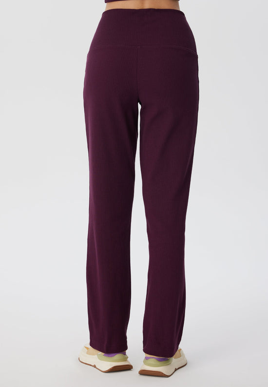 Leela Cotton 4071-028 | Ripp Hose - Aubergine Günstig kaufen