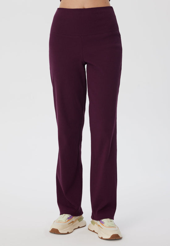 Leela Cotton 4071-028 | Ripp Hose - Aubergine Günstig kaufen
