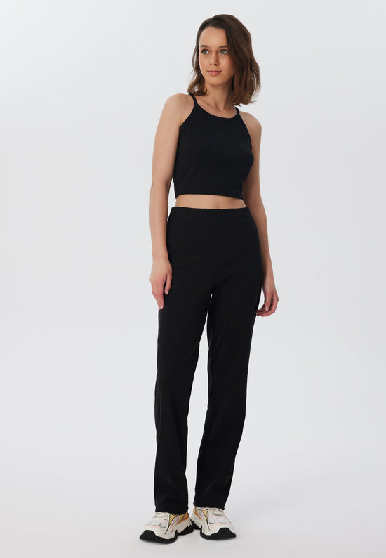 Leela Cotton 4071-021 | Ripp Hose - Schwarz Versandkostenfrei