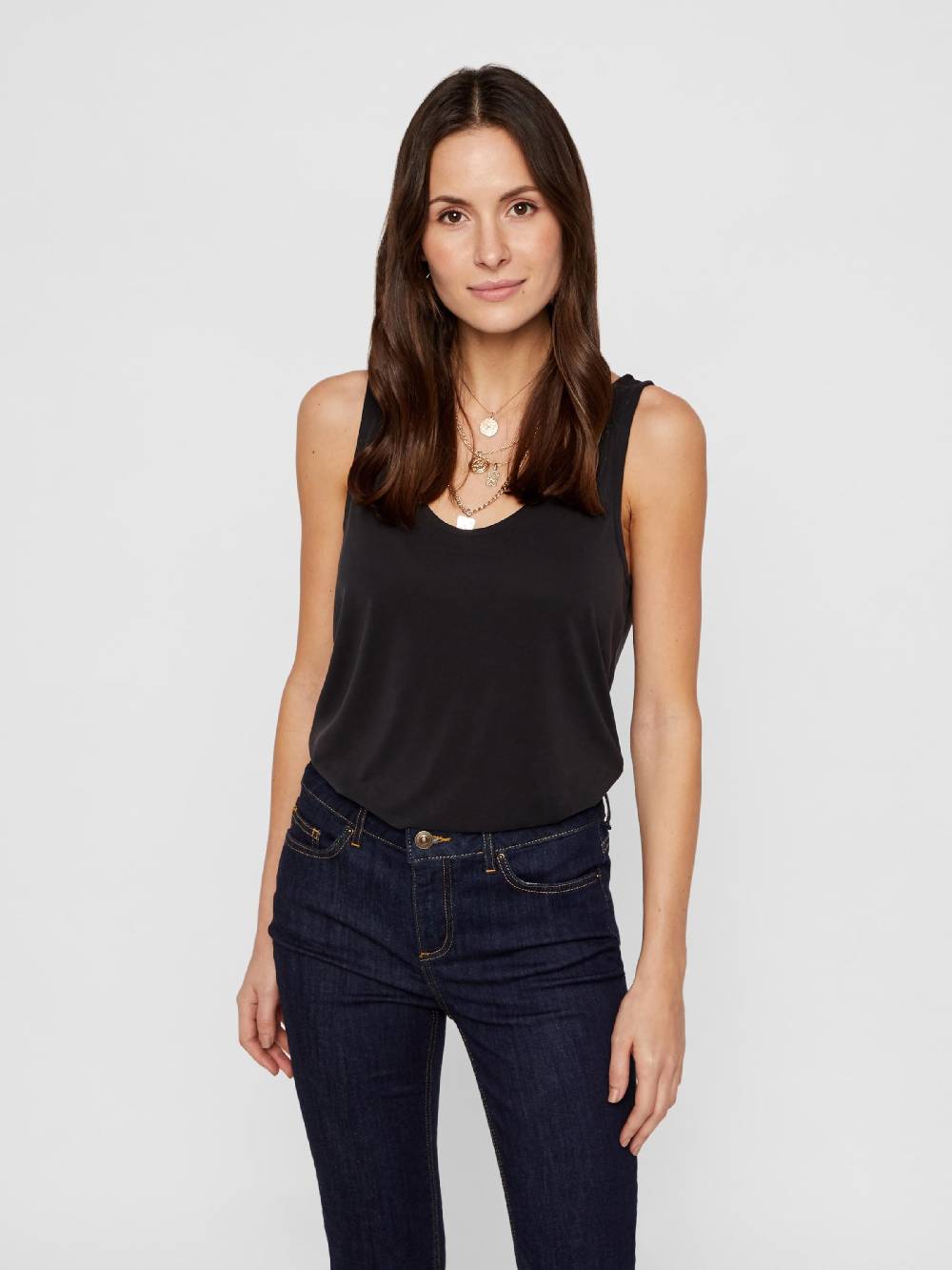 PIECES Top 'Kamala' in Black Kauf eins, bekomm eins gratis
