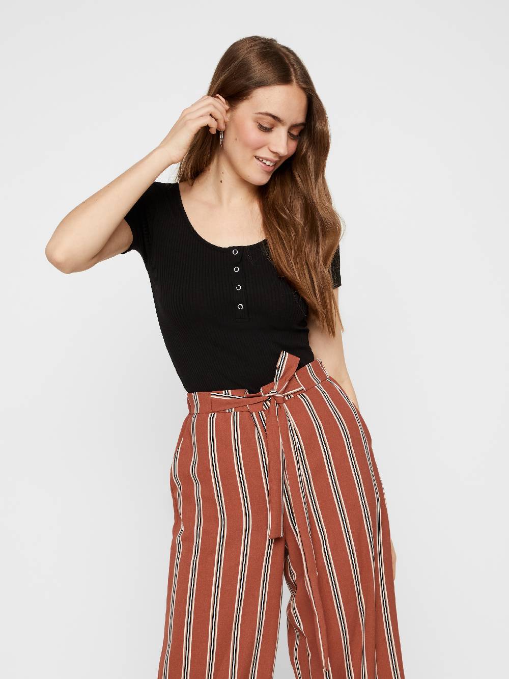 PIECES Shirt 'PCKITTE' in Black Riesige Ersparnisse