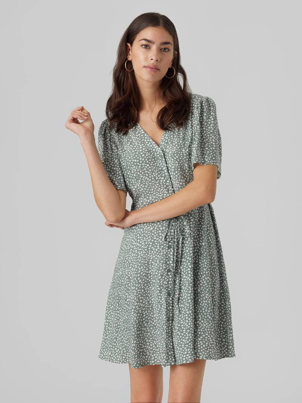 VERO MODA Shirt Dress 'VMAlba' in Pastel Green Vierteljährliche Förderung