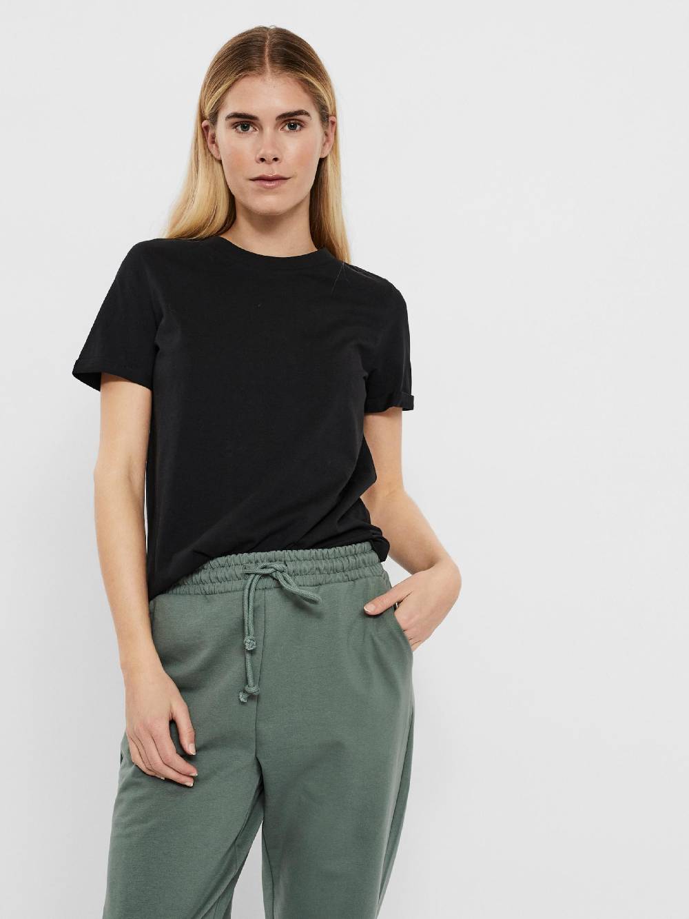 VERO MODA Shirt 'VMPAULA' in Black Preisnachlass