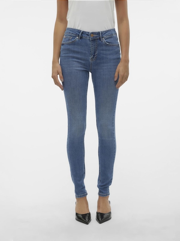 VERO MODA Skinny Jeans 'VMFLASH' in Blue Denim Riesige Ersparnisse