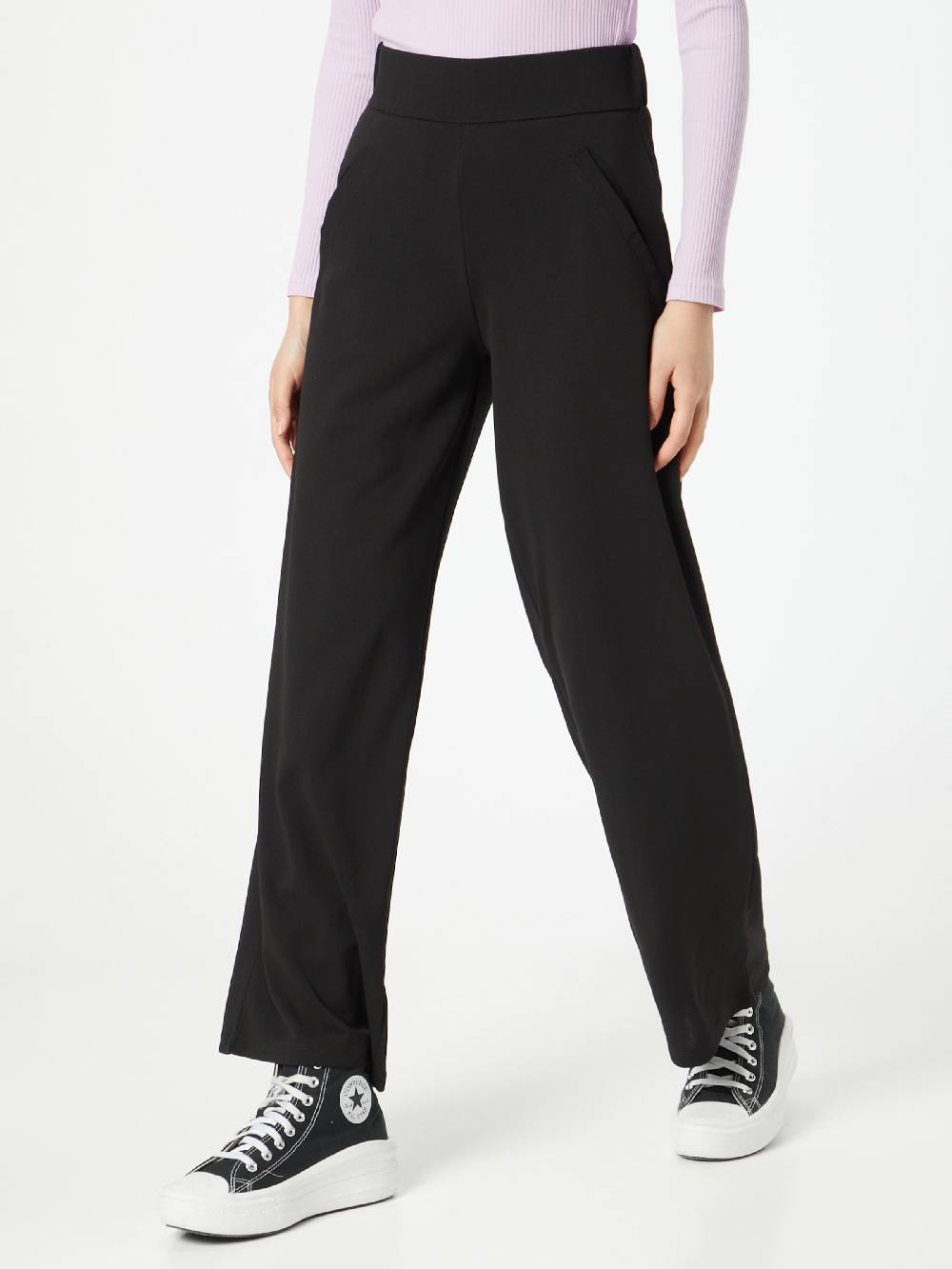 JDY Wide leg Pants in Black VIP-Rabatte