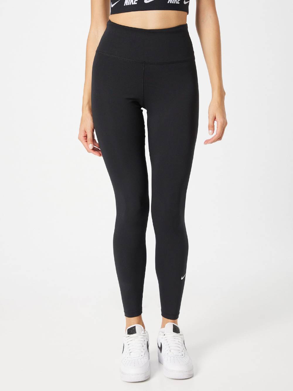 NIKE Skinny Workout Pants 'One' in Black Zeitbegrenzte Promotion