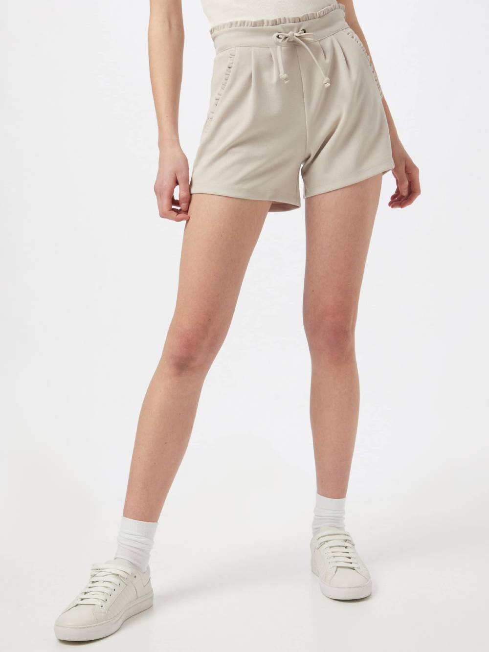 JDY Regular Pleat-Front Pants 'New Catia' in Kitt Begrenzt auf 3 Tage
