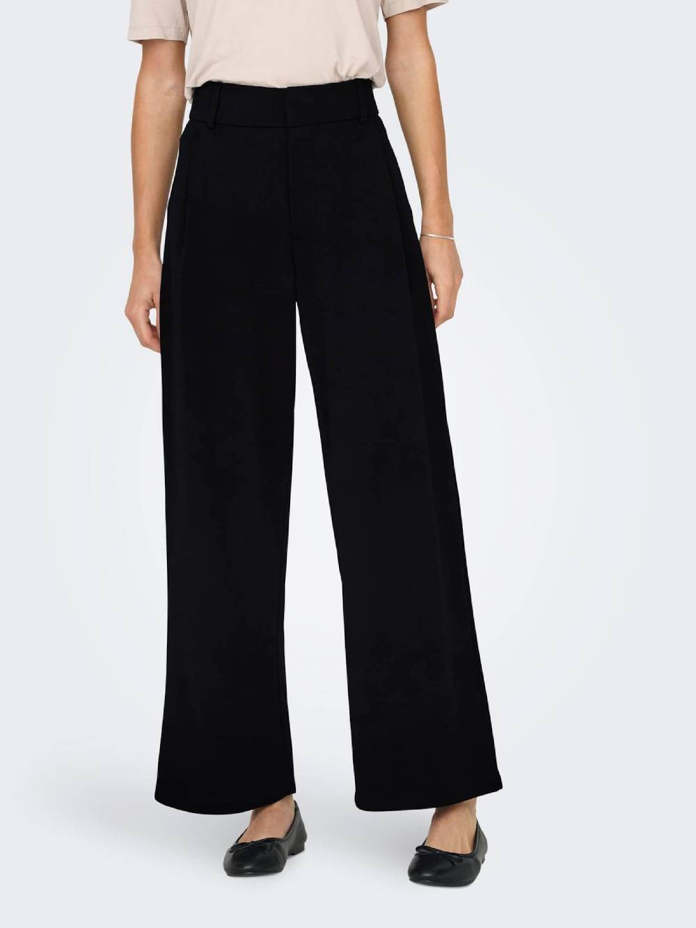 JDY Wide leg Pants 'JDYGeggo' in Black Speichern exportieren
