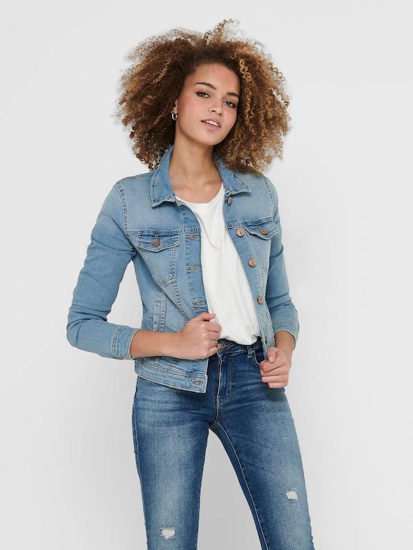 ONLY Between-Season Jacket 'ONLTia' in Blue Denim zollfrei