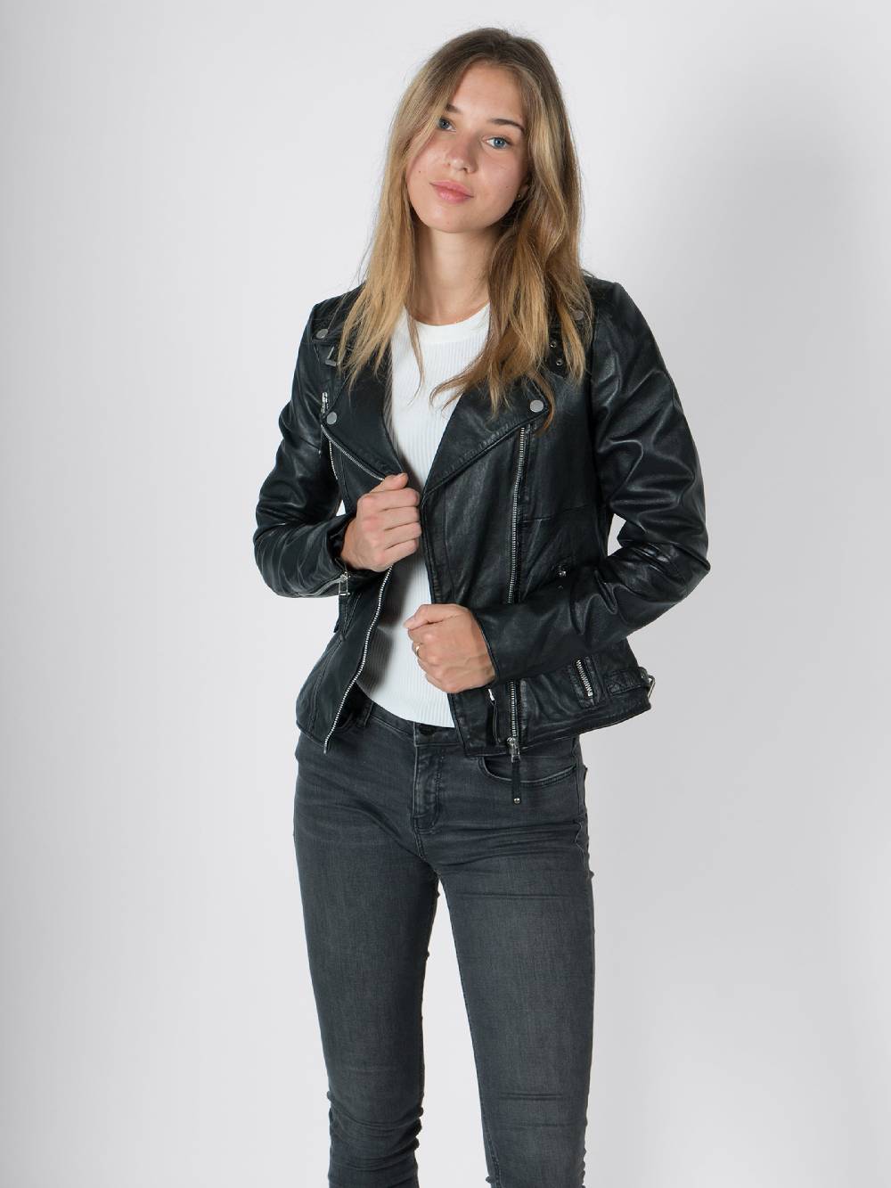 FREAKY NATION Between-Season Jacket 'BikerPrincess' in Black Auslauf