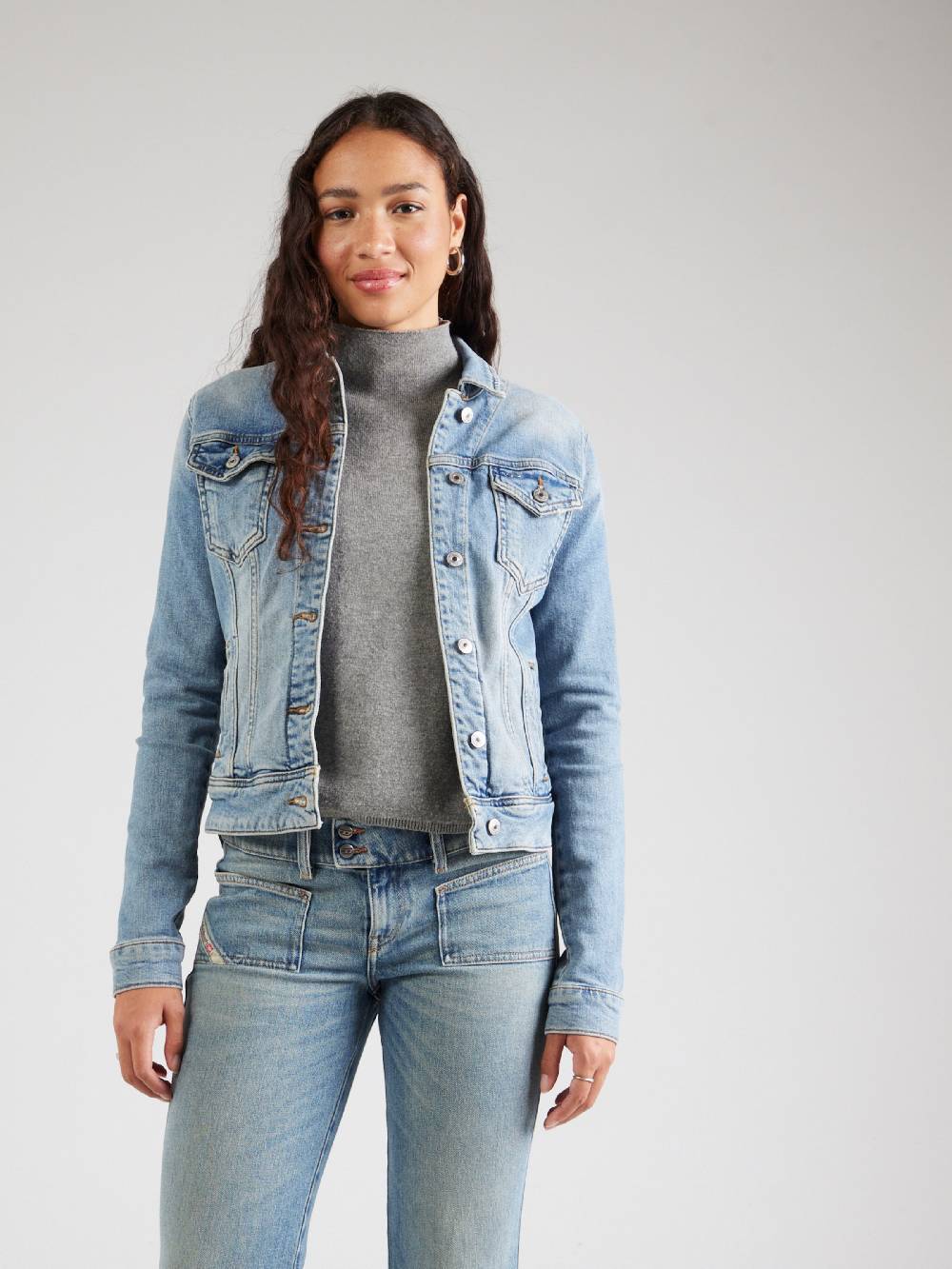 LTB Between-Season Jacket 'Dean ' in Blue Denim Hotsell
