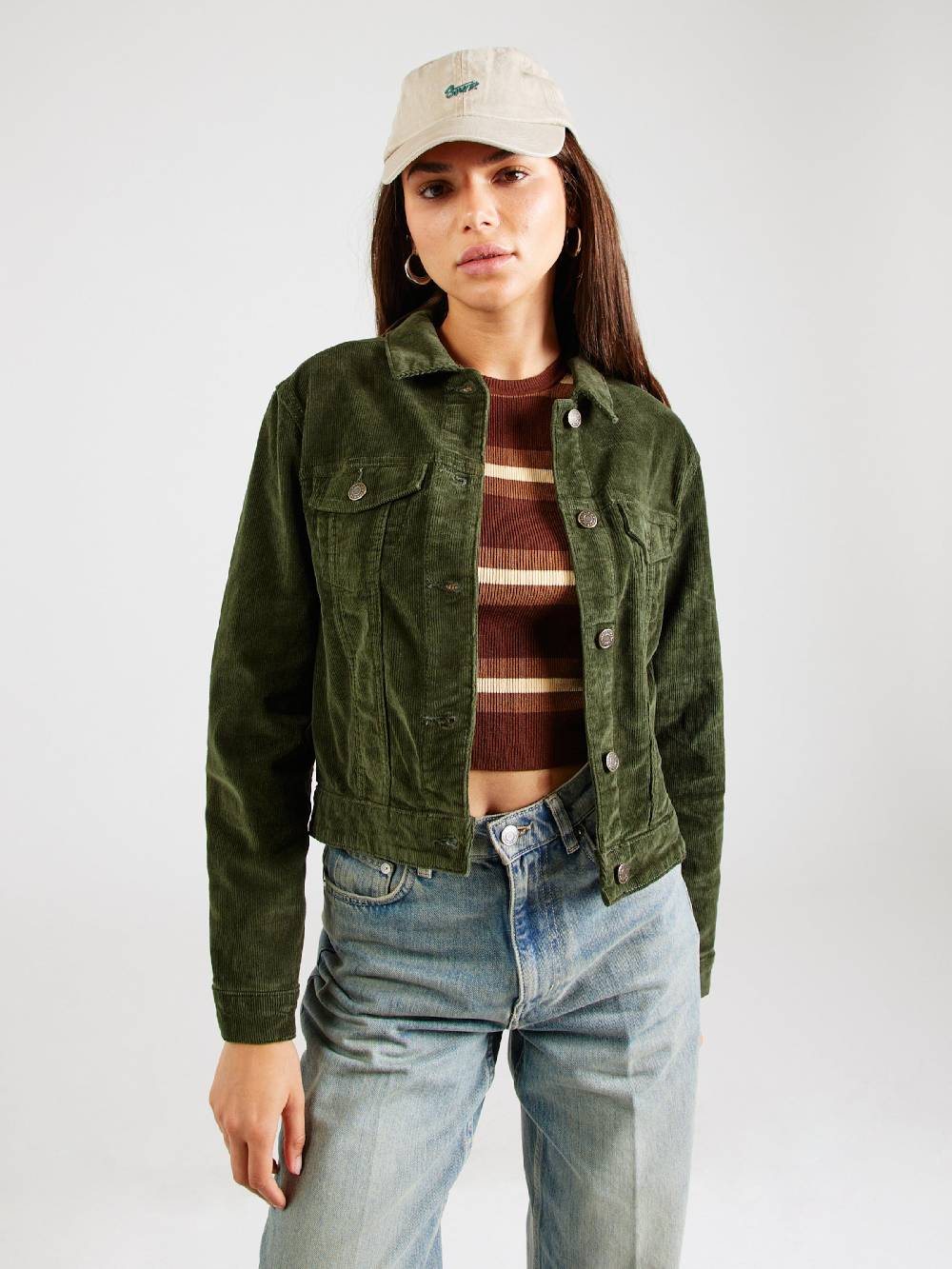 Noisy may Between-Season Jacket 'NMDEBRA' in Dark Green Fabrikpreis