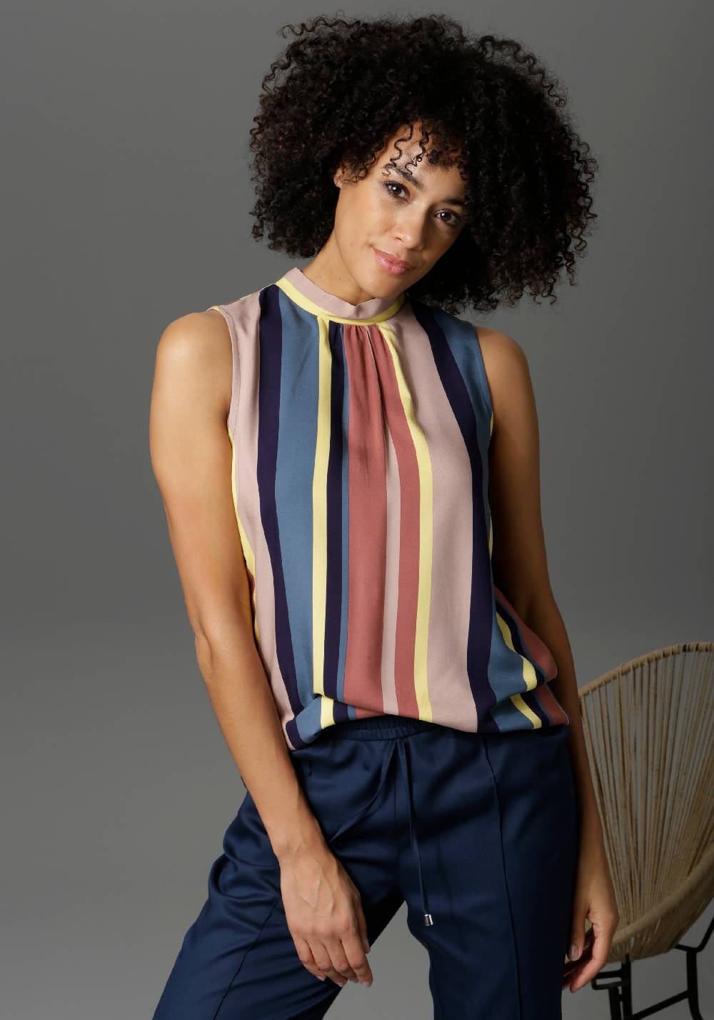Aniston CASUAL Blouse in Mixed Colors Online Outlet