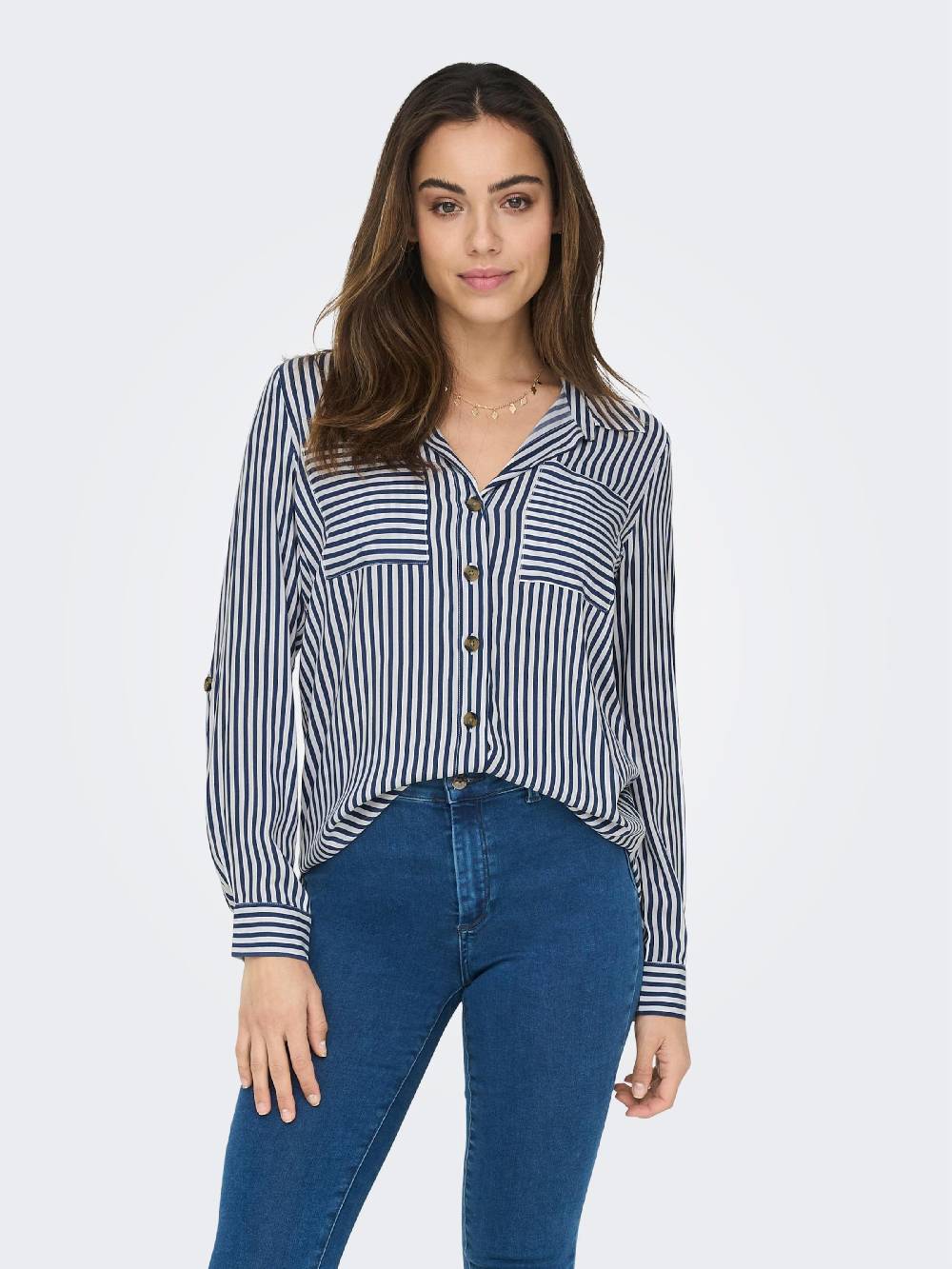 ONLY Blouse 'ONLYasmin' in Marine Blue Zeitlich begrenztes Angebot