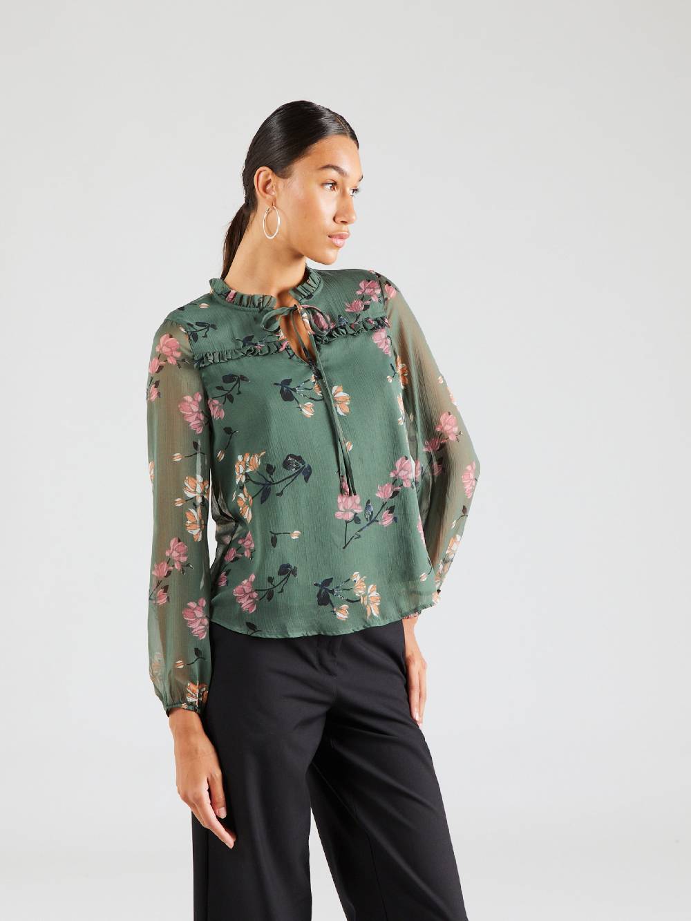 VERO MODA Blouse 'MILLA' in Jade Saisonale Angebote