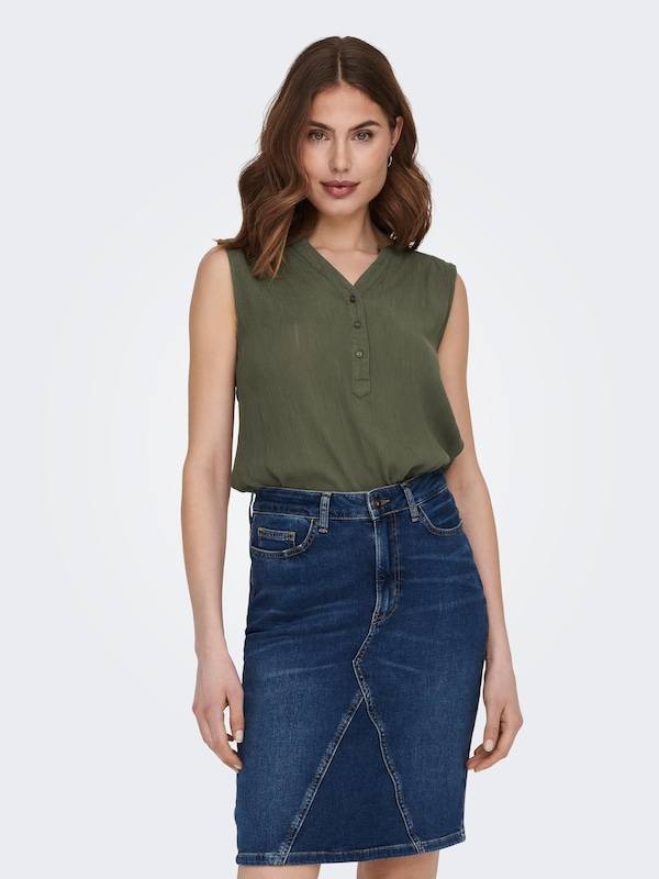 ONLY Blouse 'ONLJette' in Olive Sonderangebote